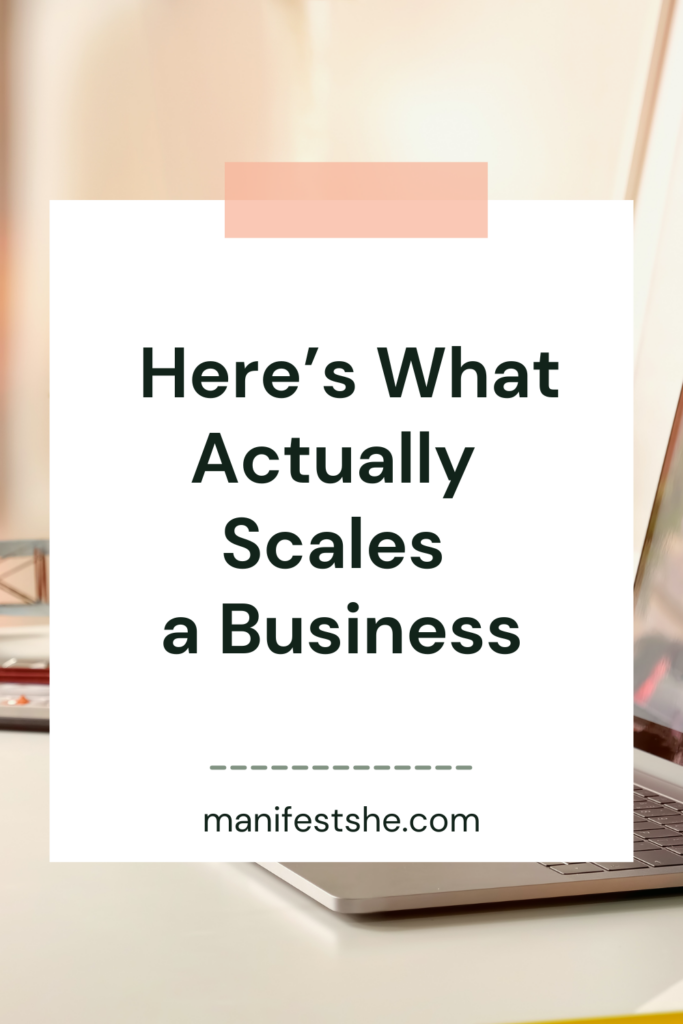 Scaling your business isn't about doing more