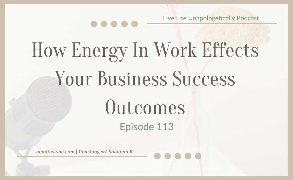 Your energy in work effects business success