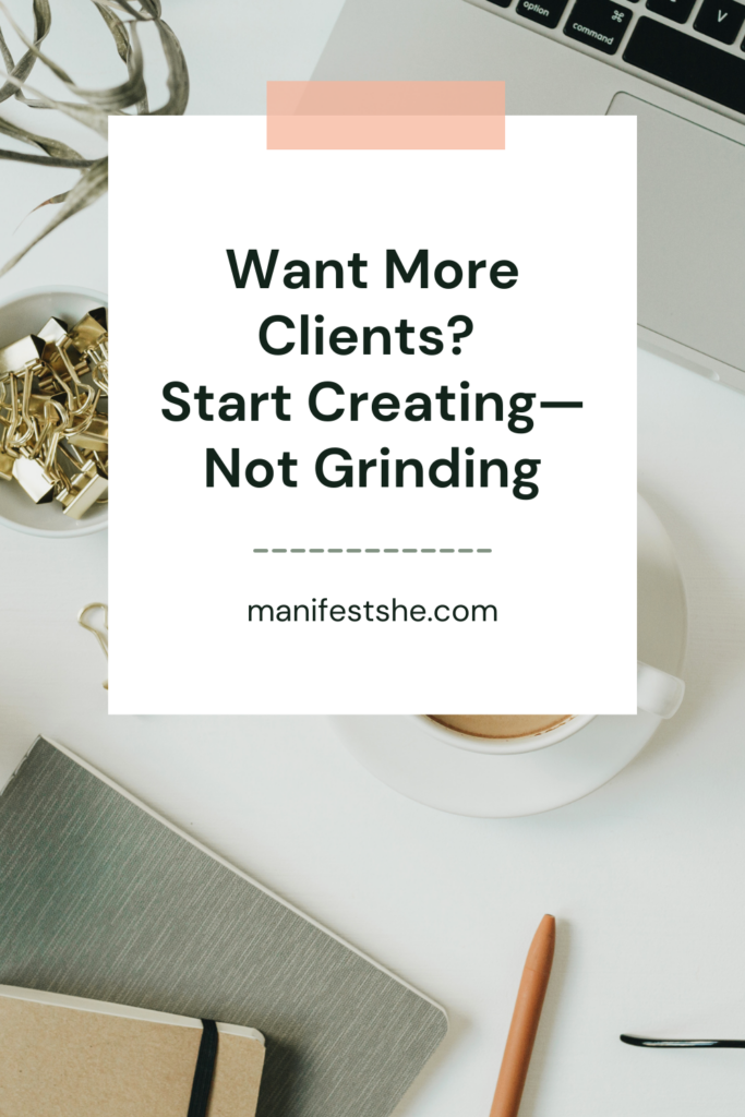If you want more clients you need to stay in creation mode