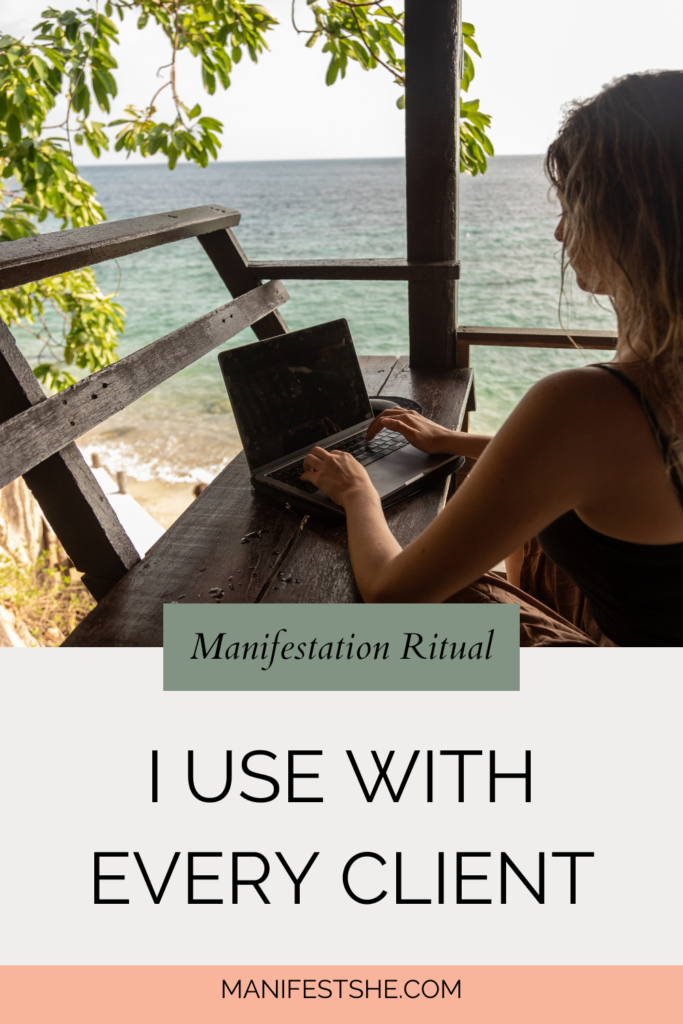 I use this manifestation ritual with every client i have