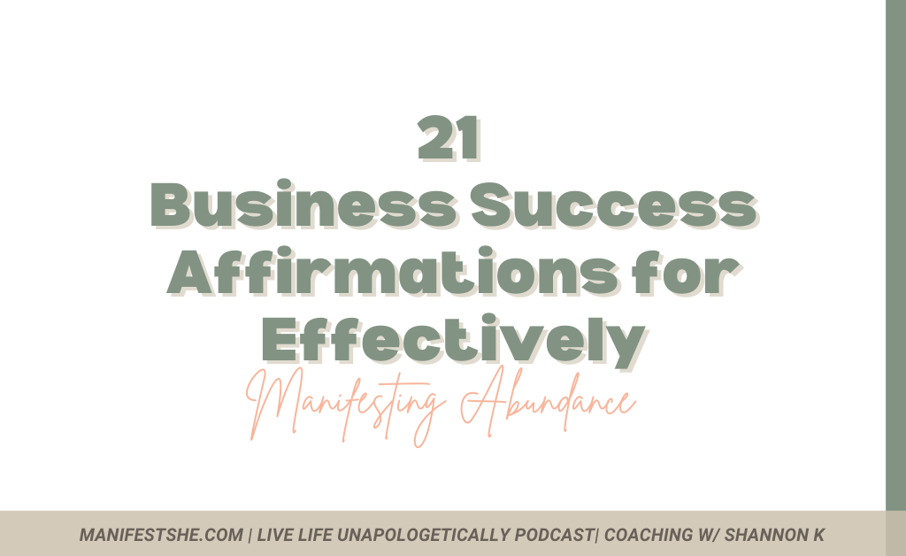 21 business success affirmations