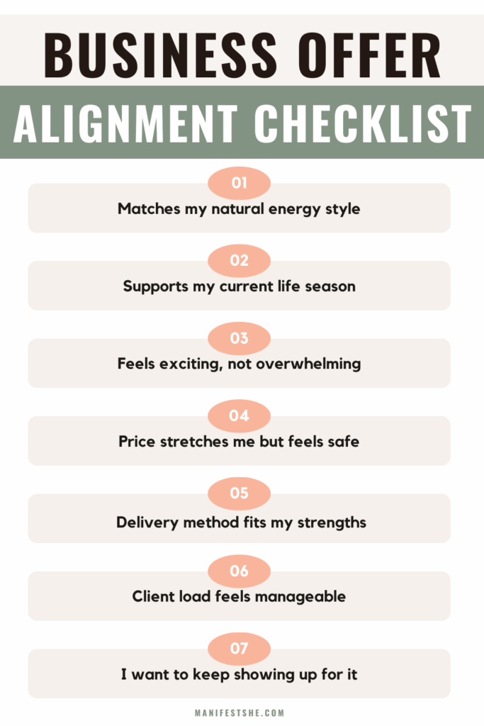 Make sure your offer is aligned with this checklist