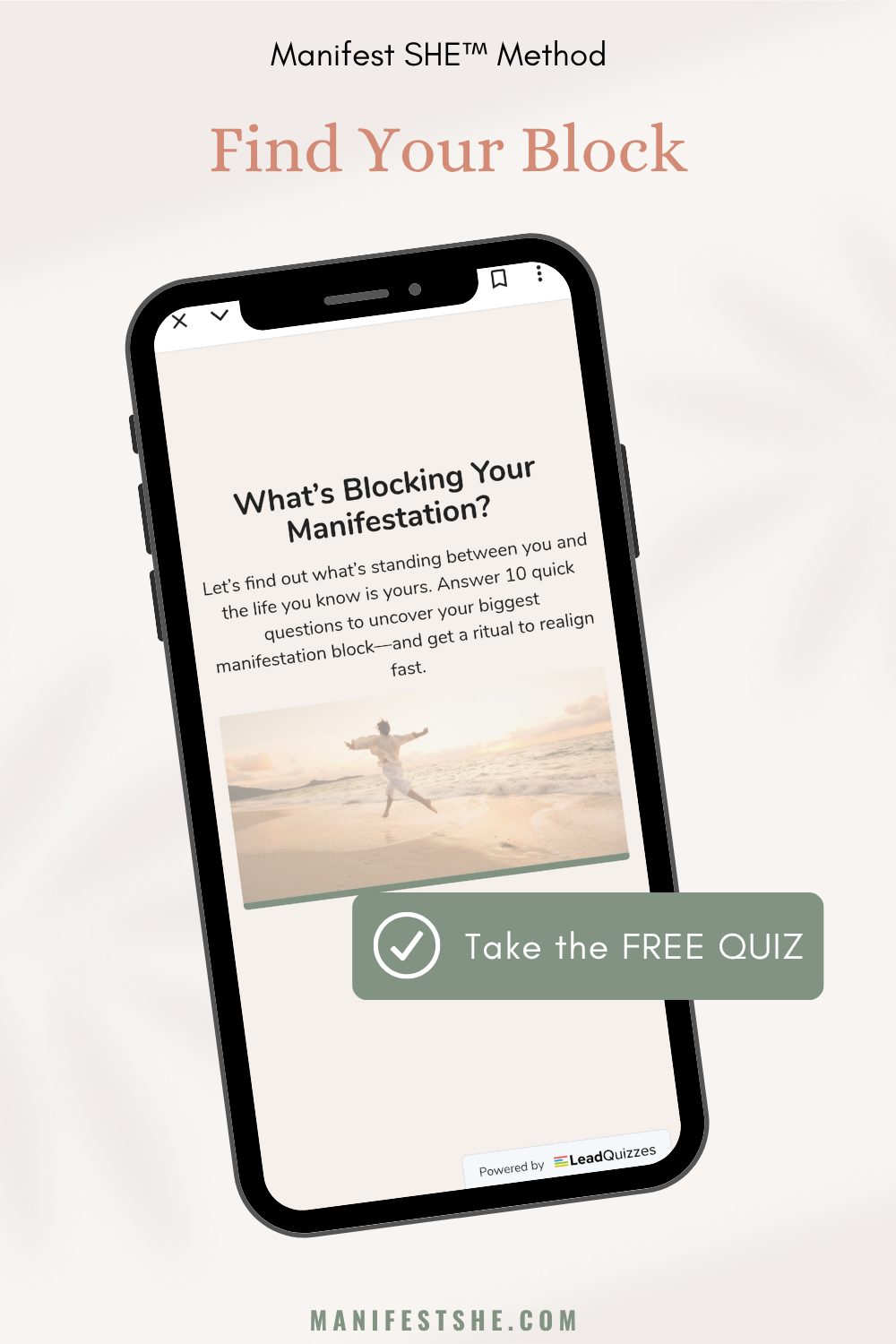 Manifest your dreams by finding your block with this free quiz