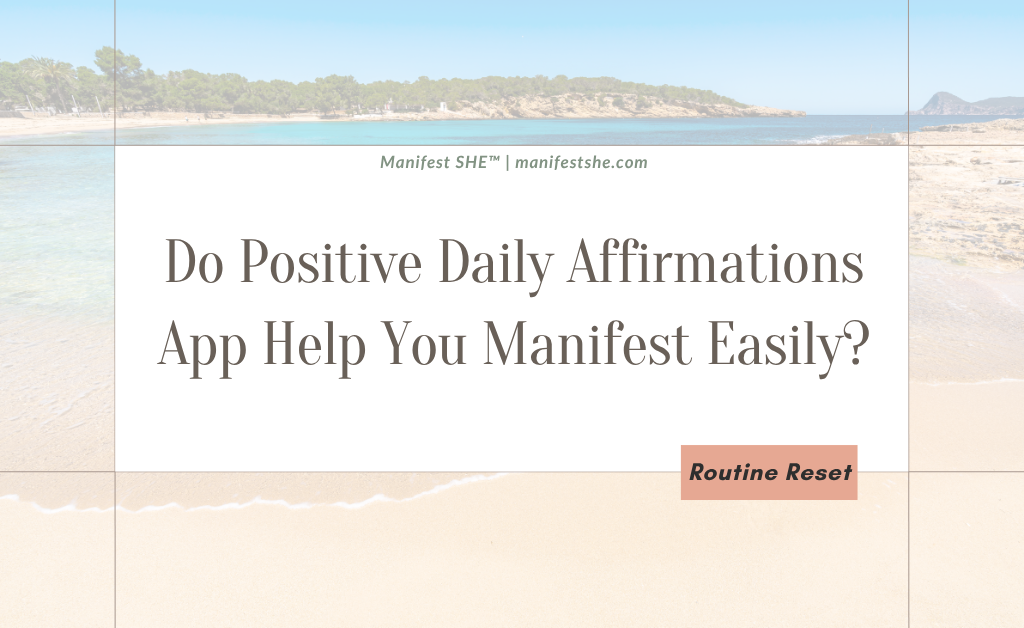 Positive daily affirmations apps don’t help you manifest long-term but custom affirmations reprogram your beliefs for real results.