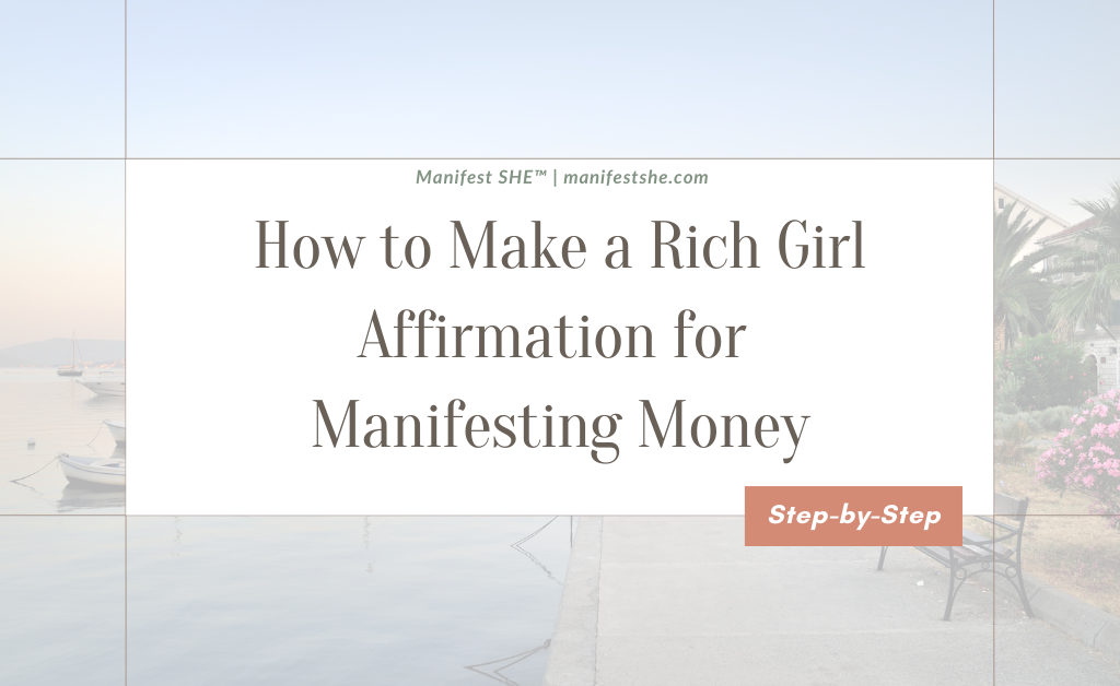 Affirmations for manifesting money work best when you use the process of embodiment to allow you to live them daily.