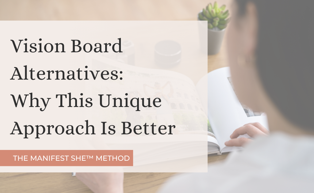 Vision board alternatives exist and are many times far more effect. This post goes into detail about a vision diary alternative