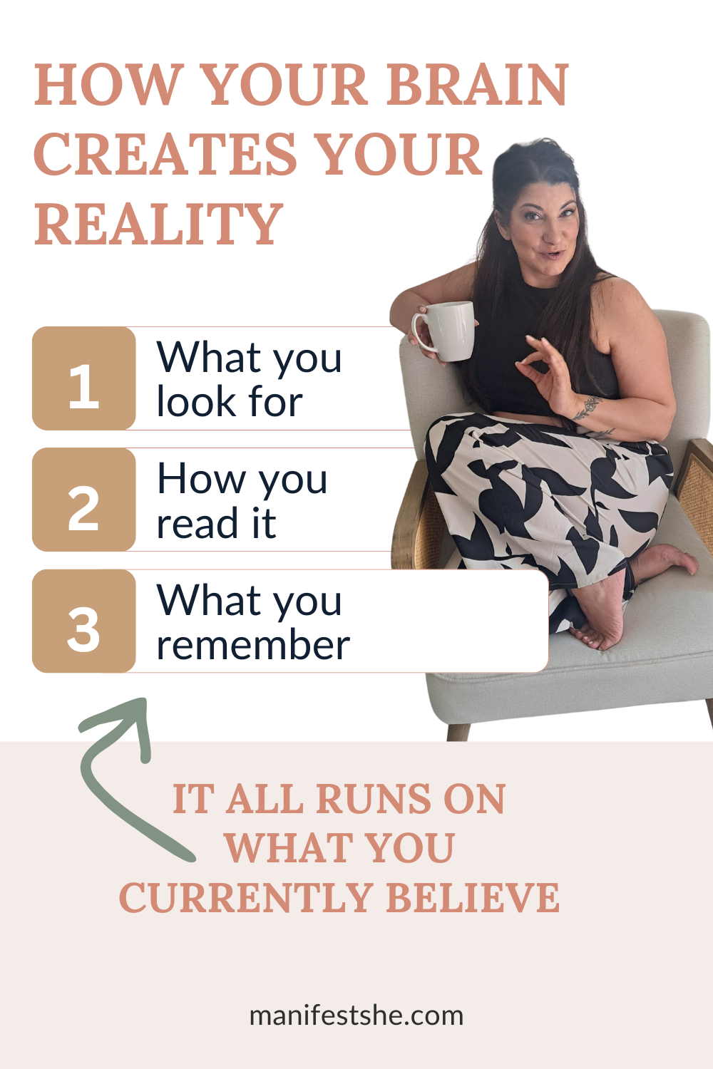 You experience reality through confirmation bias and that is directed by what you believe.